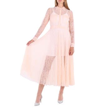 burberry pleated lace dress|Burberry Ladies Pleated Lace Dress In Powder Pink.